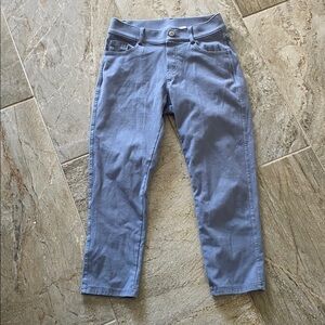 Blue Cropped Capri Pants